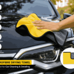 Professional auto detailing microfiber towel for car wash