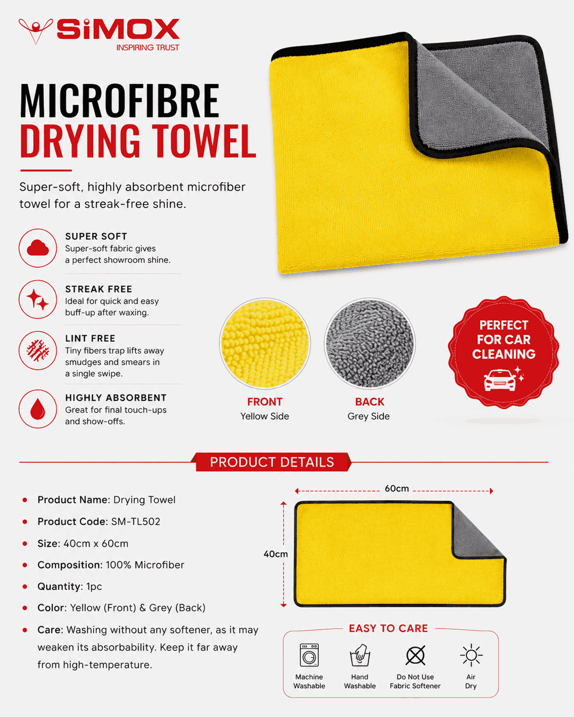 Super absorbent double sided microfiber towel for drying car Super absorbent double sided microfiber towel for drying car
